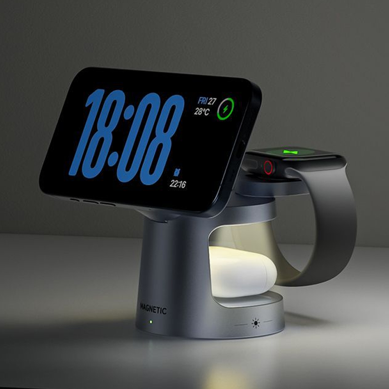Qi2 3-in-1 Charging Station with Atmosphere Light