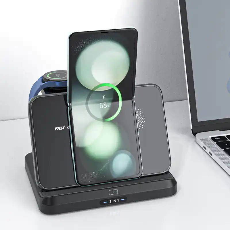 Qi2 Foldable 3-in-1 Charging Station
