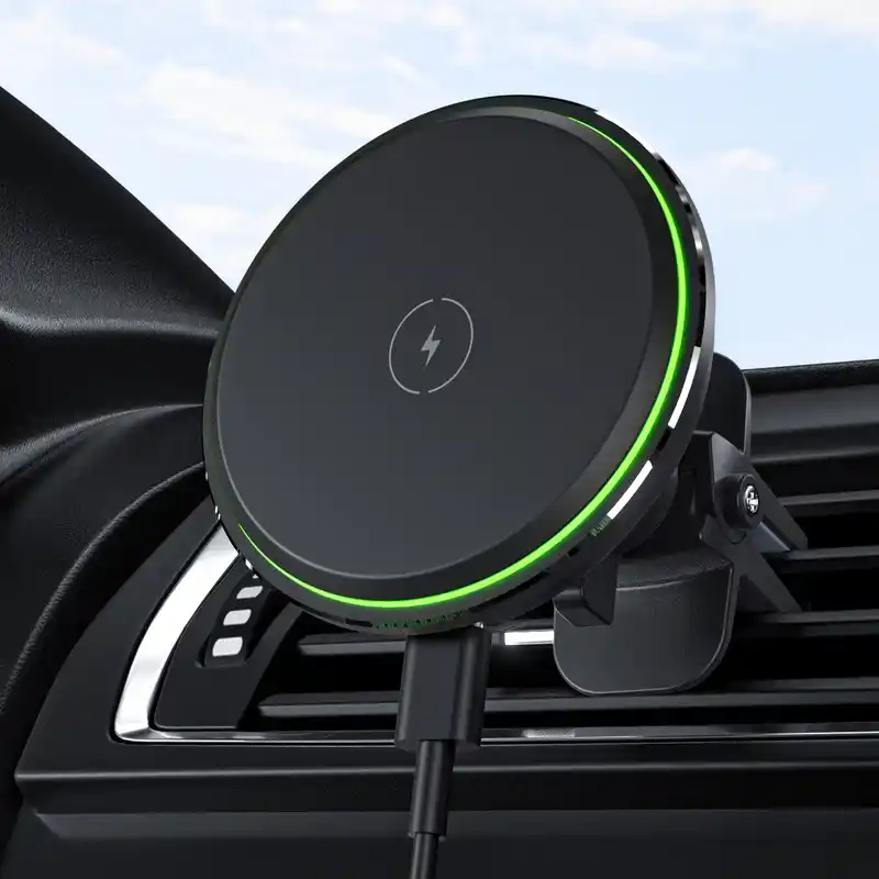 Qi2 Auto Clamping Car Mount Charger